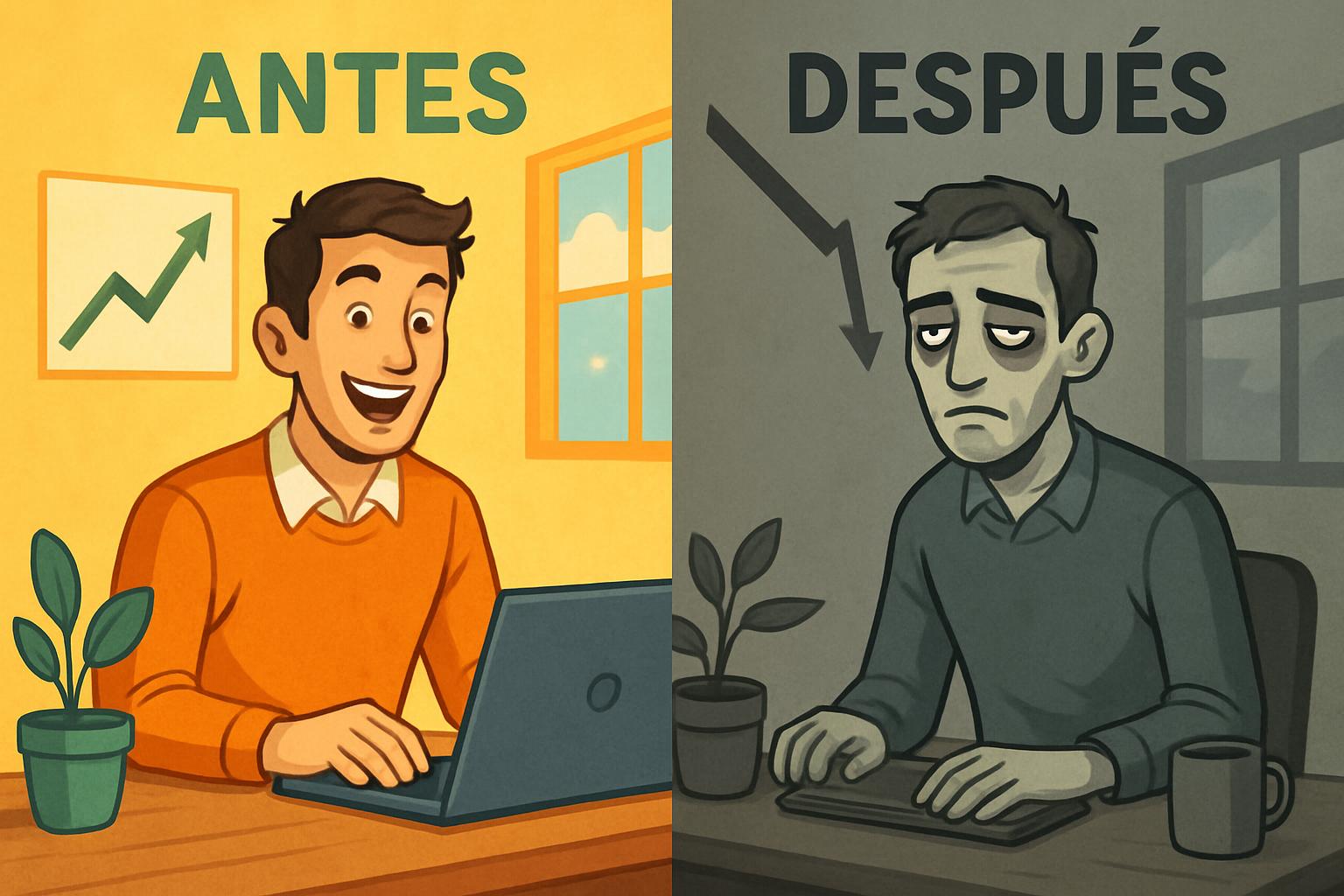 Antes y después del impacto del vampiro emocional